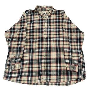 Red Head Brand Co Men’s 5XL Flannel Brown Button Down Long Sleeve